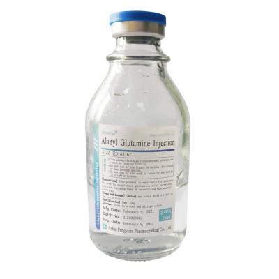 China Alanyl Glutamine Injection BBCA Pharmaceutical Transfusion Glass Bottle 100ml︰20g for sale