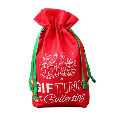 China 2021 Wholesale Christmas Hot Sale Natural Cotton Canvas Santa Sack Christmas Gift Bag With Drawstring for sale