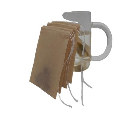 China All Custom Drawstring Heat Seal Filter Paper Empty Unbleached Tea Bag Wholesale for sale