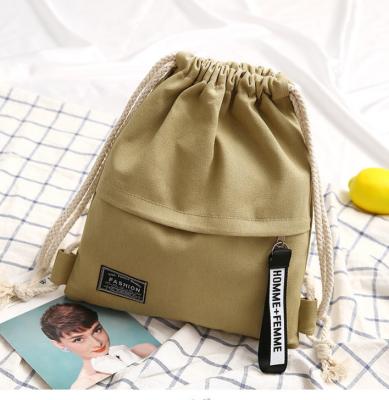 China Cotton Handled Material And Cheap Custom Plastic Cotton Drawstring Shopping Bag Product Name Beach Tote Bag for sale