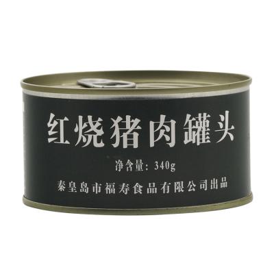 China Canned Food Canned 340g Tin Can Mre Rations Meat High Quality Good Taste Canned Braised Pork for sale