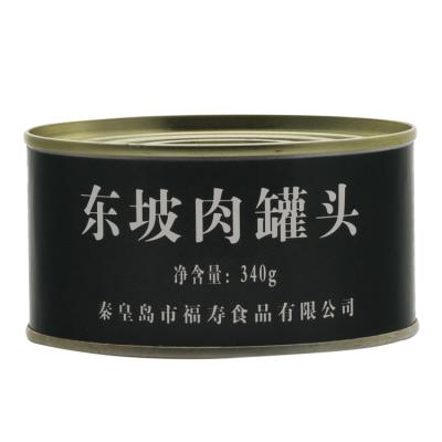 China Cheap Canned High Solids Content 340g Canned Dongpo Meat Mre Military Emergency Food Rations for sale