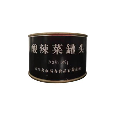 China Canned Hot Sour Taste Cabbage Slices Canned Private Label Mixed Ready Meals Canned Food Vegetables for sale