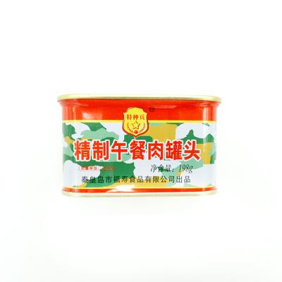 China Pork 198g Grace Mre Meals Ready To Cheap Portable Canned Good Taste Eat Canned Food Pork Lunceheon Meat for sale