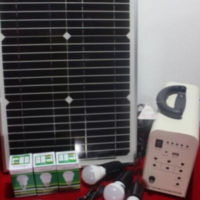 China Hot Selling Portable Home Solar System 30W Mini Solar System For Home Lighting for sale