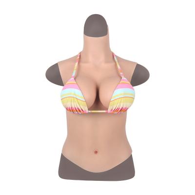 China Half-Body Silicone Crossdresser Natural Feeling Breast Forms For Transgender C/D/E/G Cup Clog Queen Breastplate Silicone Breast Forms for sale