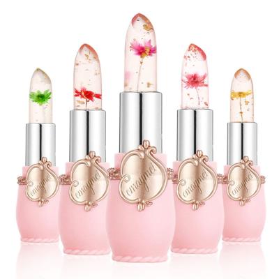 China Waterproof Color Changing Lipstick Jelly Clear Long Lasting Nutritious Moisturizer Temperature Magic Stain Crystal Flower Lipstick for sale