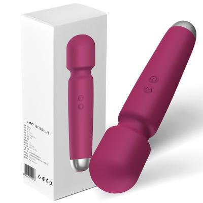 China Super Vibrating Rechargeable Stick Rechargeable Female Masturbation Light AV Silicone Vibrator Stick Massager Adult Toy for sale