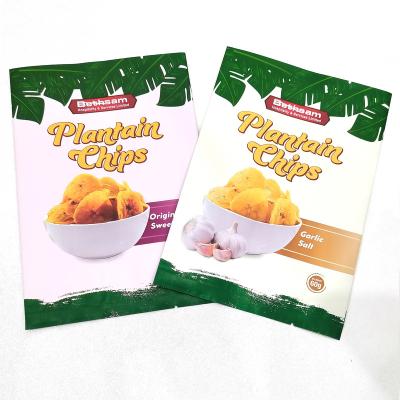 China Customized Plantain BIODEGRADABLE Chips Package Logo Heat Seal Plantain French Fries Packaging Bags Air Proof Potato Chips Bags Package for sale