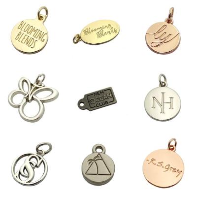 China Nickel Free / Lead Free / OEM Fashion Top Quality Custom Rose Gold Made Brand Jewelry Tags With Logo for sale