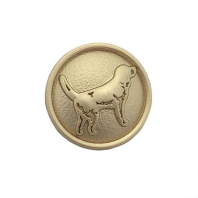 China Excellent Washable Dry Cleaning Quality Gold Metal Decorative Sewing Leg Button For Skirt for sale