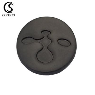 China 100 MOQ dry cleaning making metal black nickel deboss logo press button for jackets for sale