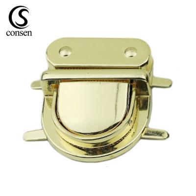 China Nickel Free/Luxury Wholesale Accessory Style School Bag Metal Press Clip Luxury Lead Free/Good Quality Purse In The Bottom for sale