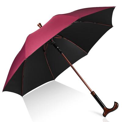 China Country Black Sunshade Umbrella Gift Umbrella Cane Umbrella Rubber Printing Logo for sale