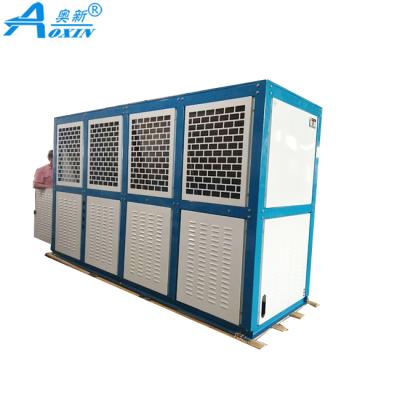 China Refrigeration Parts 10 Ton Compressor Condensing Unit Cold Storage Room Freezer With Electric Control Box for sale