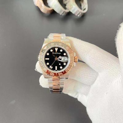 China Factory BP Date 38 Stainless Steel Charm Oyster Case Luxury Silver Bezel Automatic Sports Mechanical Watch for sale