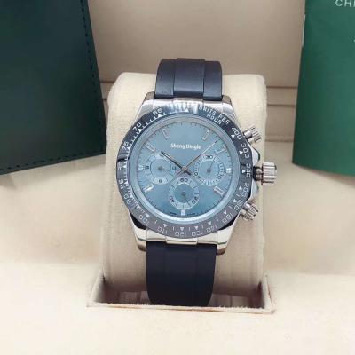 China Waterproof Double Band Sky Reserve 600 Power Case Black Silver Bezel Fashion Blue Mechanical Watch for sale