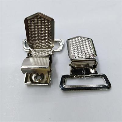 China Eco-friendly Wholesale Lead Free Metal Suspender Clips/Custom Logo Pacifier Clip (15MM, 20MM, 25MM) Yiwu for sale