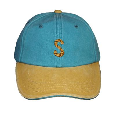 China COMMON Unisex Retro Cotton Dad Hat Blank Solid Color Baseball Cap Vintage Distressed Washed Sports Baseball Caps for sale