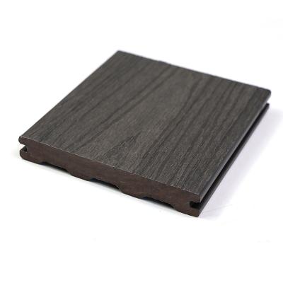 China Waterproof Wear Resistant Anti-Skid Ultra Covered WPC Panel Flooring Decking Floor Eco Wood Composite Deck For Outdoor Swimming Pool Deck for sale