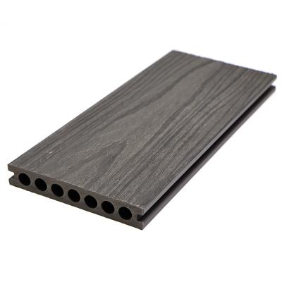 China Outdoor Wood Plastic Composite Deck Panels Eco - Friendly Anti - Slip Wear - Resistant Waterproof Deking WPC Wood Texture Flooring Artificial Decking WPC for sale