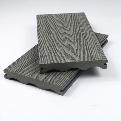 China Waterproof wear resistant anti-slip composite wpc laminate deck flooring wood WPC deck flooring used for swimming pool for sale