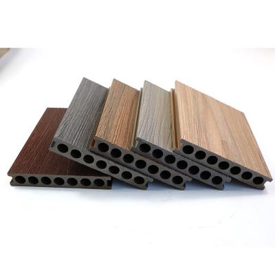 China New Product Water Resistance Cavity Waterproof Artificial Wood Plastic Compound Anti-Slip Waterproof WPC Co-extruded Decking for sale