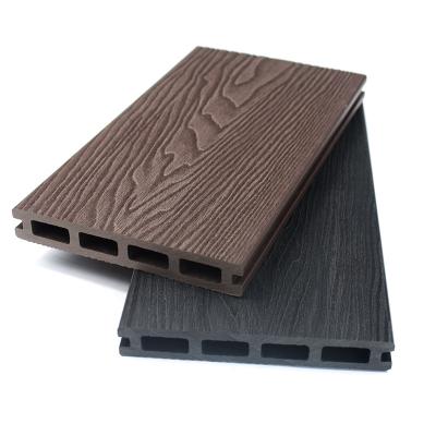 China Waterproof Wear Resistant WPC Anti-Slip UV Resistant Hollow Decking Engineered Flooring Outdoor Deck Flooring for sale