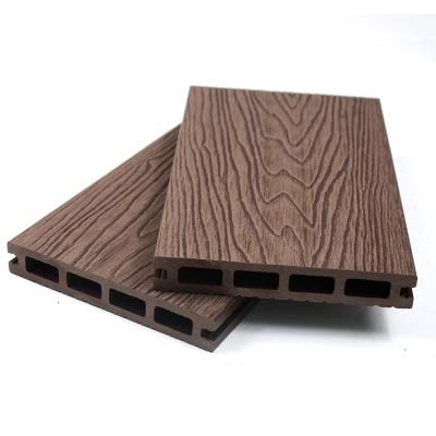 China Ultrahard surface wpc decking 3d outdoor wooden wpc composite decking wpc flooring waterproof anti-slip wear-resistant flooring for sale