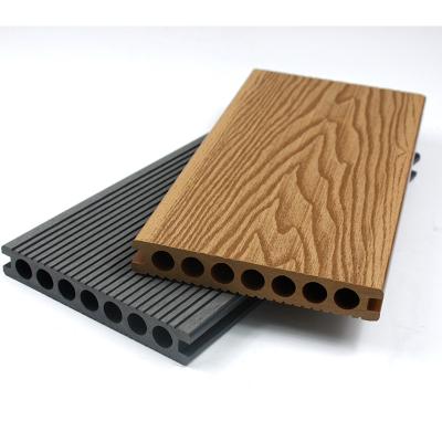 China WPC Waterproof Anti-slip Wear Resistant Waterproof Decking Plastic Outdoor Deck Flooring for sale