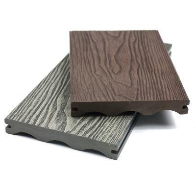 China Compound Decking wpc building material mixed color wpc composite decking eco-friendly anti-slip wear-resistant waterproof decking for sale