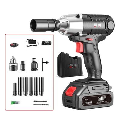 China Force lithium battery half inch impact wrench electric socket auto repair strong brushless impact wrench for sale