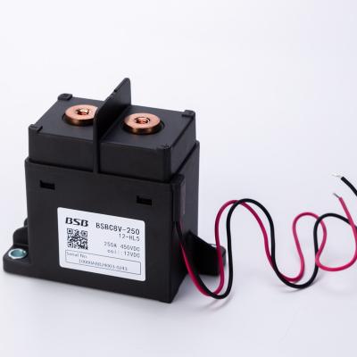 China Long time current carrying capacity DC CONTACTOR/RELAY for EV and EV charging or energy storage with rated voltage 750V rated current 250A for sale