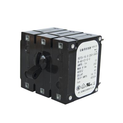 China Hydraulic magnetic BSB B2 Hydraulic Magnetic Circuit Breaker 3 Poles One Handle  250V 450V 5A 6A 7A 8A 10A 11A 30A 40A 50A for sale