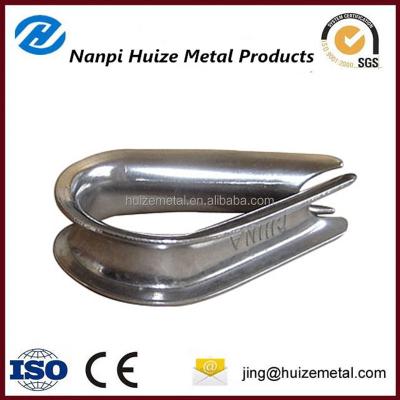 China A2 A4 Stainless Steel Wire Rope Dice G414/G411/DIN6899 Marine Thimble Machine Parts/Maker for sale