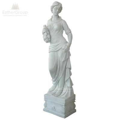 China Classic white marble garden 4 seasons statues for garden ornament for sale