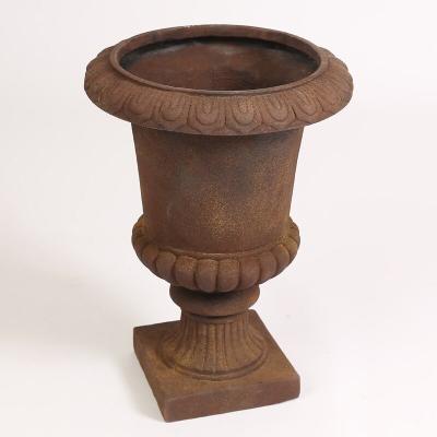 China Factory Direct Sales CLASSIC Decorative Fiberclay MgO Brown Flower Urn Planter Pot for sale