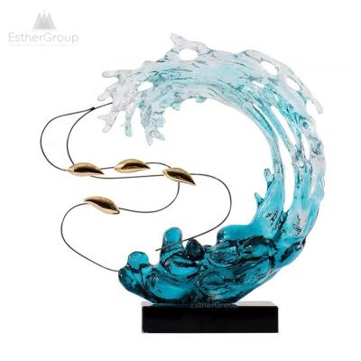 China Modern Luxury Abstract Transparent Home Accessories Decor Resin Home Decoration Table Accessories Opens Interior Design Home for sale