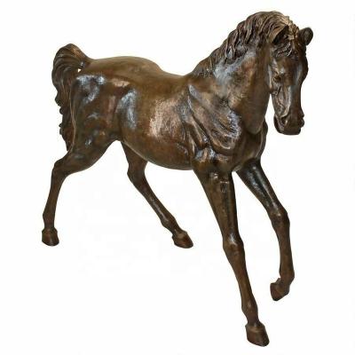 China Thoroughbred world horse trotting factory direct selling bronze garden statue for sale