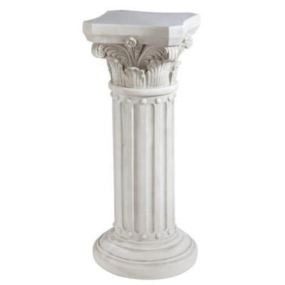 China Imitation Appearance Small Stone Decorative Resin&Fiberglass Wedding Roman Greek Pillar Column For Flower Pot for sale