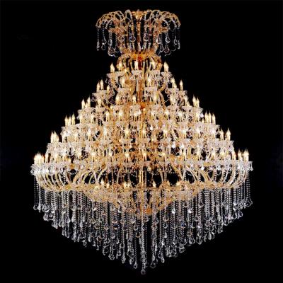 China Modern Luxury Modern Crystal Chandelier Ceiling Lights Lamp for Hotel Project, Crystal Chandelier Light Custom Hotel Pendant Lobby for sale