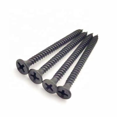 China Head Pan Good Quality Cheaper Fin Wire Bugle Black-Phosphating Drywall Screws For Gypsum Board for sale