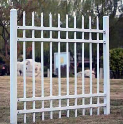 China Malaysia Singapore Zinc Barrier Wrought Iron Courtyard Barrier Villa Community Factory Supply Easily Assembled Steel Fence for sale