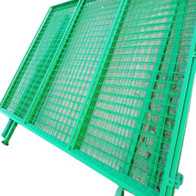 China Dutch Single Hot Sale Anti-Climb Galvanized And PVC Coated Chain Link Fence Wire Mesh Fence Plate for sale