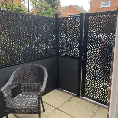 China Easily Assembled Customized Laser Cut Aluminum Cut Screen Outdoor Garden Laser Fence Panel for sale