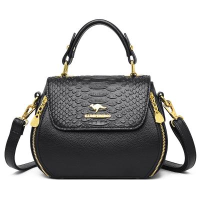 China Designer Brand Genuine Leather Ladies Waterproof Shoulder Bags 3 Pcs Luxury Designer Brand Purse And Large Handbags Set For Women for sale