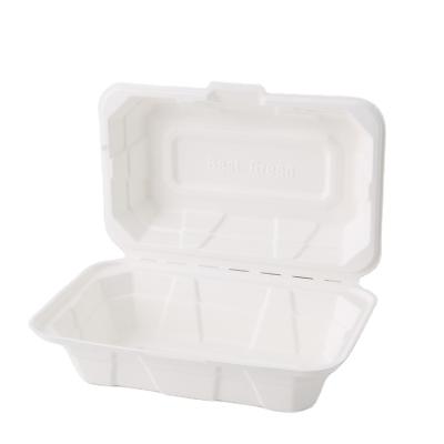 China Traditional Wholesale Disposable Bento Boxes Environmentally Friendly Food Lunch Box Biodegradable Sugar Cane Bagasse for sale