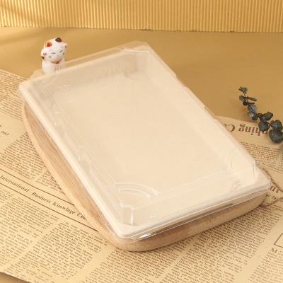 China Factory Price Viable Box Takeaway Sushi Rectangle Dish Sugar Cane Bagasse Bagasse Boxes For Disposable Food for sale