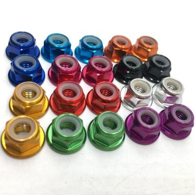 China DIN934 M3,M4.M5 M6,M8 Hex Anodized Aluminum Hex Flange Nuts Hex Nuts Lock Nut Types For Bumblebee for sale