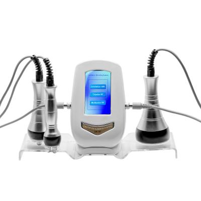 China Skin Tightening 3 in 1 40k ultrasonic cavitation facial carving instrument rf slimming machine full body shape for sale